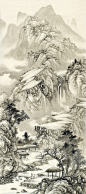 刘广中国山水绘画艺术作品（一）