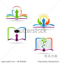 Education book logo vector design represents school, education sign and symbol.