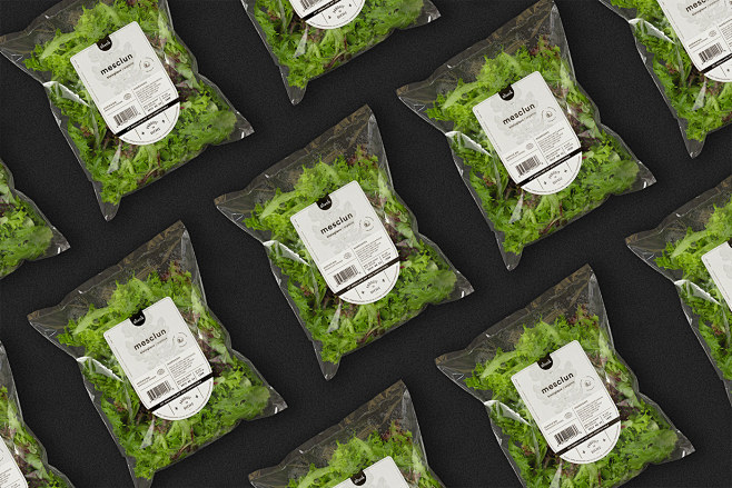 salad Packaging Labe...