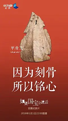 央视纪录片《如果国宝会说话》海报设计 ​ ​​​​