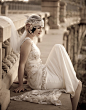  Vintage: 20s Inspired Headpiece, Bridal Dress, Wedding ideas for the vintage bride, 20s Wedding