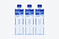 STM water : STM Water is a popular water delivery brand in Russia. We redesigned the label and developed a new shape for the 0.5L bottle. The design is built around the logo with a large font, in a quaint plastic letters in a constructivist style. The tra