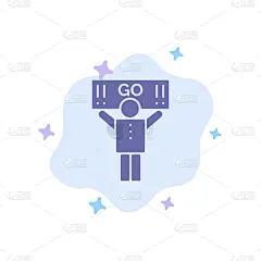 运动,参观者,抽象,蓝色,爱好者,计算机图标,事件,支撑