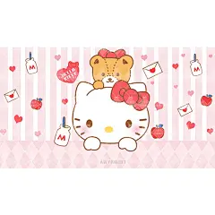 可爱趴趴公仔~hellokitty壁纸3张kitty壁纸美乐蒂手机壁纸源文件-淘宝网