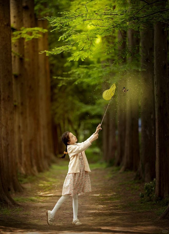 森系儿童写真｜春天的小树林～