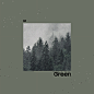 Images depicting the colors of consumer electronics supplies. First from left, a mountain ridge is centered over a gray color block. Second, an image of a lush forest over a green block. Third, an image of a grainy old rock wall on top of a brown color bl