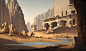 Ruins in The Desert, Raphael Lacoste_01