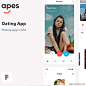 Apes Dating App UI Kit 36屏约会应用UI套件