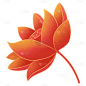 荷花中国风中秋节元素贴纸   