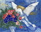 'Blue Angel' by Marc Chagall. This is still one of my favorite works by Chagall. I used to have this framed and hanging in my 'Blue Room', many years ago. It always makes me smile.