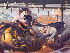 阴阳师过场CG/人物/场景壁纸和风插画参考，极致光影绝美盛宴！