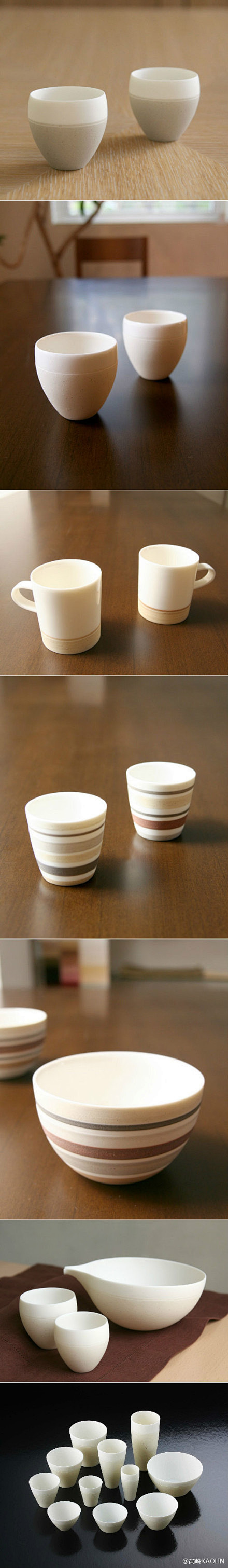 松野章弘是基于粘土与瓷土涂层装饰方式制作...
