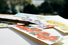 一些花-小太阳阿昕_水彩,手绘,花卉,清新,插画_涂鸦王国插画