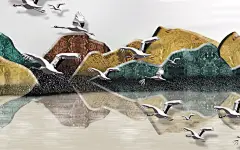 中国风背景水墨画古典经典国粹