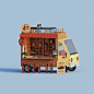3D Isometric lowpoly Magicavoxel modeling voxel voxel art