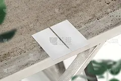 在文件背景上清洁最小的名片模型