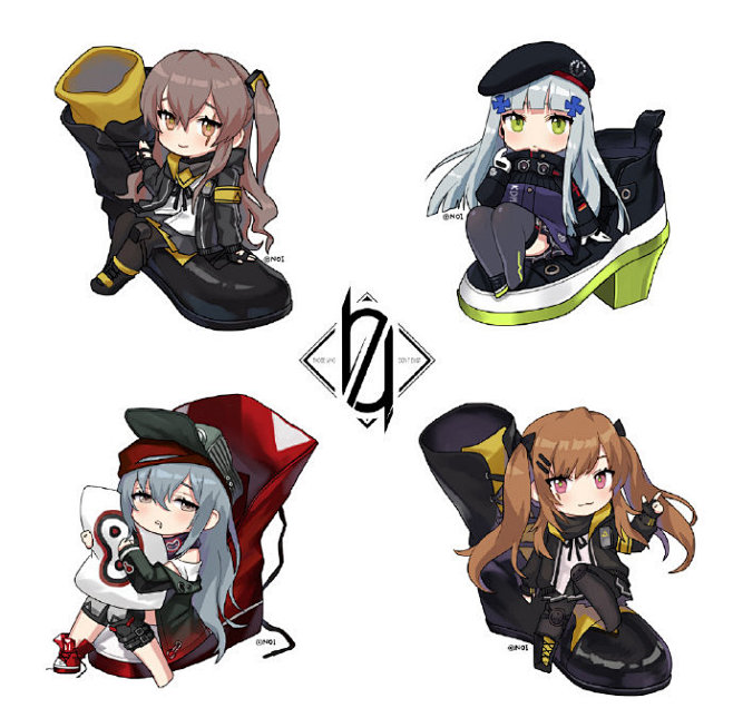 ump9ump45hk416g11少女前线p站77422299画师ノイ有爱请给作者点赞以示