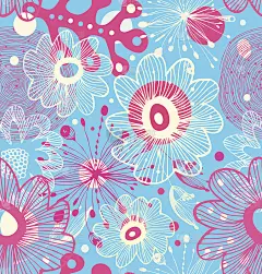 粉色无缝装饰抽象图案