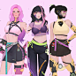 赛博少女 Cyber girl's