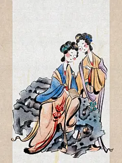iPad古风水墨人物插画【九宫格2】_2_雨路_来自小红书网页版