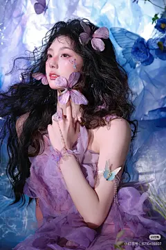 蓝紫色太梦幻了！这个美陈场景真的好出片！ - 小红书