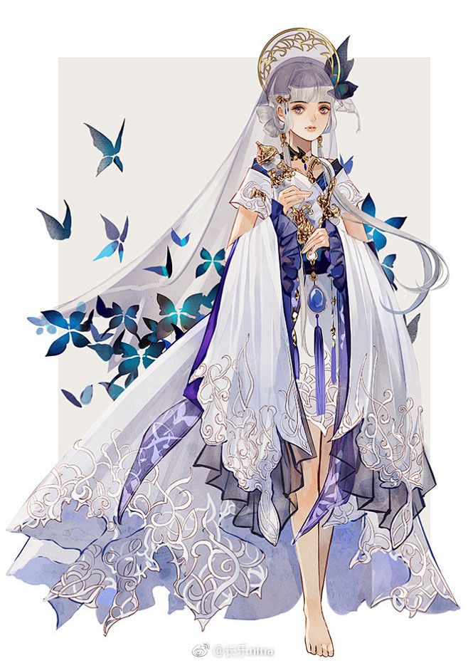 云裳羽衣画一个特别的小姐姐吸引你们的注意力云裳羽衣手游6767