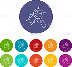 彩色图片,昆虫,计算机图标,轮廓,危险,科学,搜寻,探索,探险