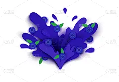 蓝莓,绘画插图,矢量,阴影,柔和,果汁,色彩鲜艳,溅