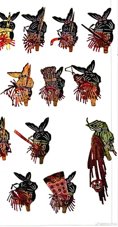 @廿七1724
一类比较特别的皮影头茬，血 头茬。

民艺 ​​​