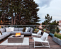 Transitional rooftop deck idea in San Francisco with a container garden