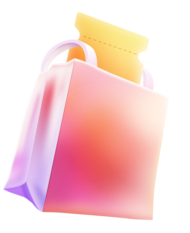 shopping bag&coupon