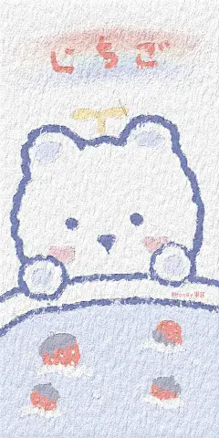 油画风小可爱手机壁纸