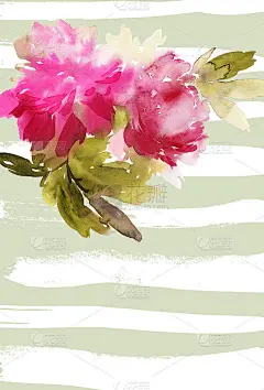 贺卡与水彩花手工制作