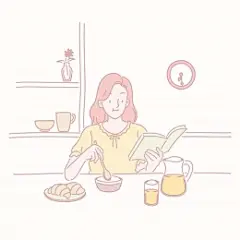 可爱宝宝温馨家庭日常生活淡彩手绘人物插画32