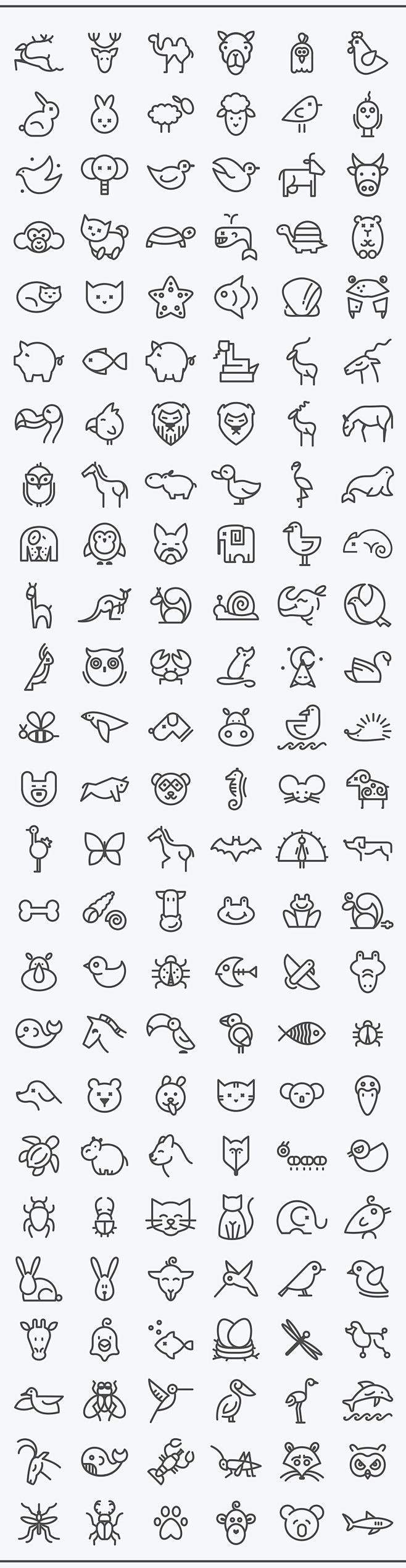 Animals icon set, 15...