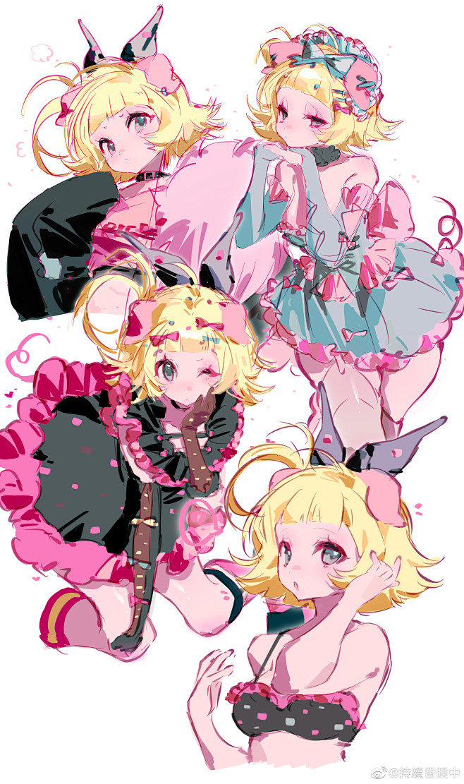 好久没画哩 一键三... - @持續昏睡...