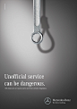 Mercedes-Benz service : Print ads for Mercedes-Benz official service
