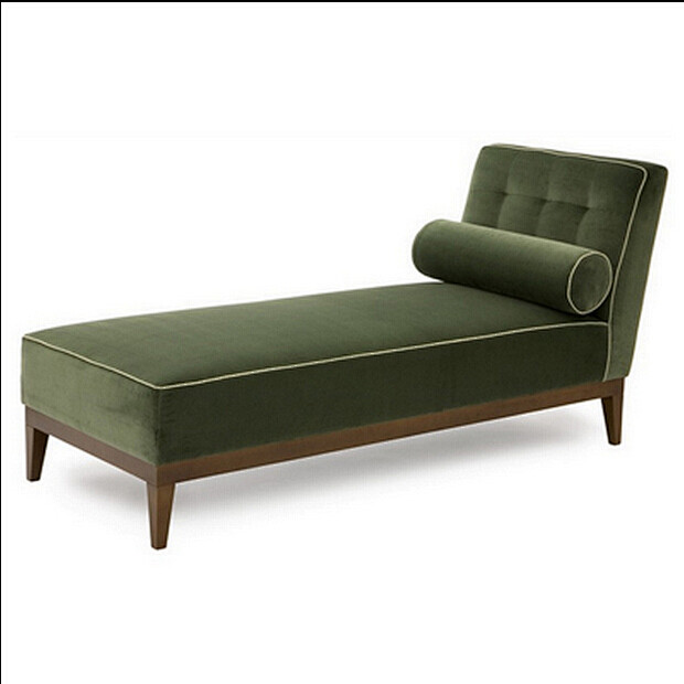 现代中式贵妃椅 新中式家具 实木沙发 设...