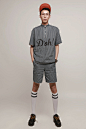 【D'oh!】原创设计 抽绳牛仔条纹纯棉短裤 五分裤-淘宝网