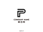 P有创意的字母LOGO设计P英文字母素材下载