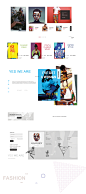 YES WE ARE - Fashion concept (e commerce) Web Design : African fashion style Web Design with memphis elements..SAY NO TO RACISM 