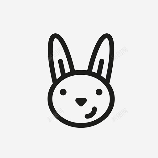 复活节兔子图标高清素材 复活节兔子 免抠...