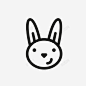 复活节兔子图标高清素材 复活节兔子 免抠png 设计图片 免费下载