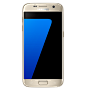 Front view of gold platinum Galaxy S7