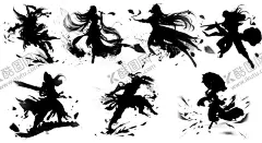 古风人物黑白剪影 【酷图网】古风人物黑白,人物黑白剪影,剪影图,古风人物,黑白剪影,PNG图,水墨风,古风水墨,人物古风水墨,黑白图