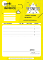 Yesness - Self Branding : Brief.Design a corporate identity to promote yourself as a graphic designer. The project has to include a name, logo, business card, letterhead, Invoice, fax form and promotional items – posters and gifts.Concept.The name Yesness