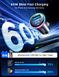 Amazon.com: USB C Car Charger 60W PD&QC3.0 Super Fast Car Charger Adapter JOYROOM Dual Port Car Phone Charger with 3.3ft 60W USB C Cable Fast Charging for iPhone 15 Pro Max Plus Samsung Galaxy S23 iPad Pro : Cell Phones & Accessories