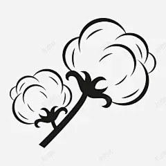 棉花花朵简笔画 元素 免抠png 设计图片 免费下载 页面网页 平面电商 创意素材