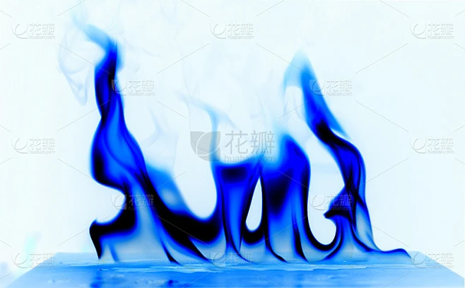 冷火温度白色背景。
