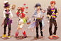 assorted costumes by *einlee on deviantART